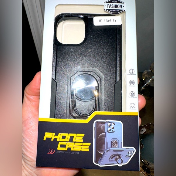 New in box iPhone 13 hard case with attachment stand - Picture 3 of 4